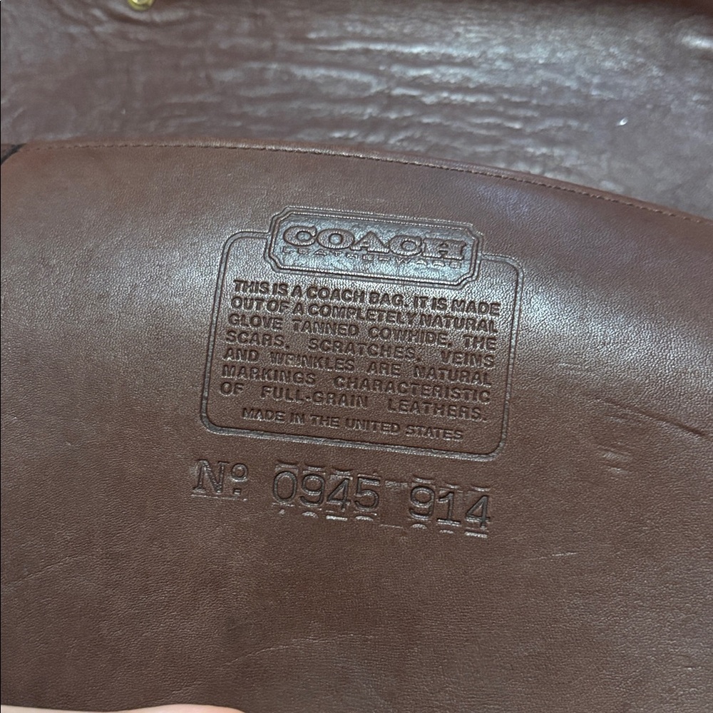 Vintage 80s 90s Coach Crossbody Messenger Satchel Briefcase Bag Office Laptop - Picture 17 of 17